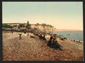 Vintage La plage et le casino Dieppe A4 Photo Print