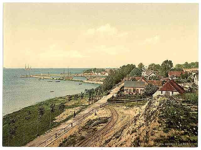 Vintage Laboe bathing place Kiel Schleswig Holstein A4 Photo Print