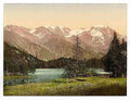 Vintage Lake Champex II Valais Alps of A4 Photo Print