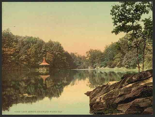 Vintage Lake Lenape Delaware Water Gap A4 Photo Print