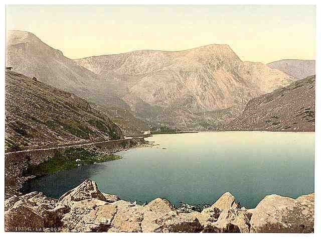 Vintage Lake Ogwen Nant Francon Pass A4 Photo Print