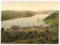Vintage Lake and hotel Vyrnwy A4 Photo Print