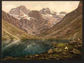 Vintage Lake dEstom Cauterets Pyrenees A4 Photo Print