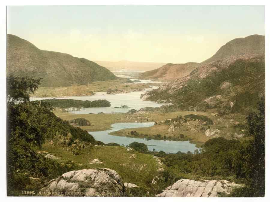Vintage Lakes From Kenmare Road Killarney County Kerry Ireland A4 Photo Print