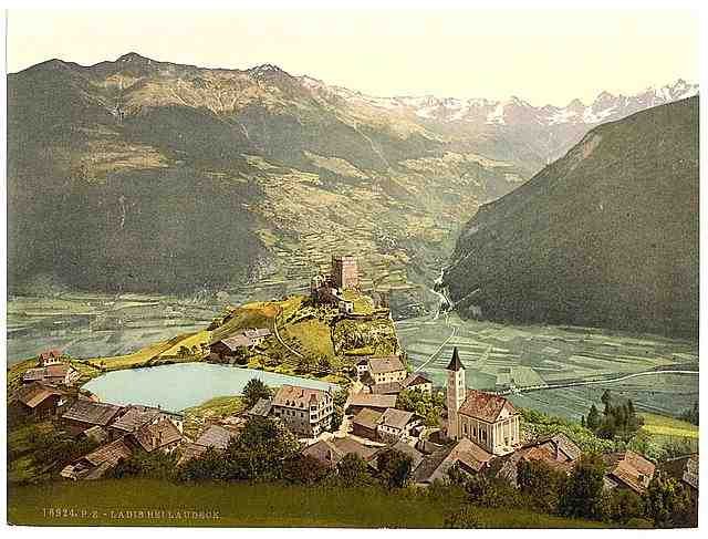 Vintage Landeck Ladis Tyrol A4 Photo Print