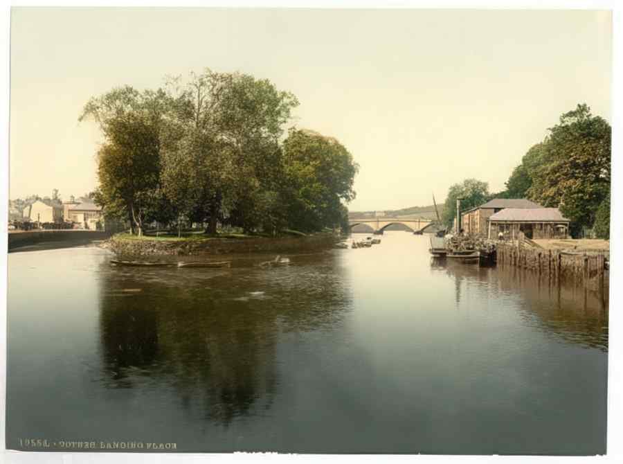 Vintage Landing Place Totnes England A4 Photo Print