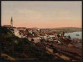 Vintage Landing place and cathedral Belgrade A4 Photo Print