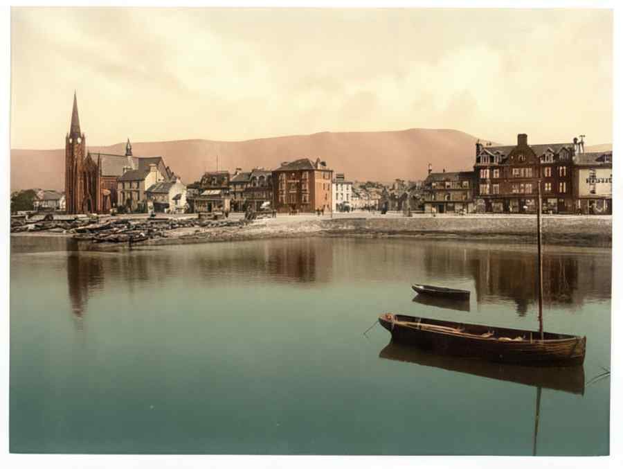 Vintage Largs From The Pier Scotland A4 Photo Print