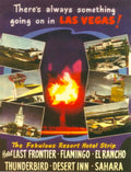 Vintage Las Vegas 1950s Vintage Retro Advert Poster