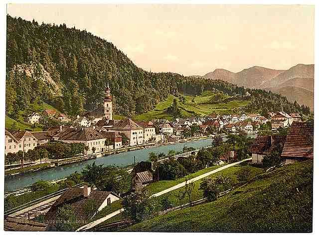 Vintage Laufen Upper Austria A4 Photo Print