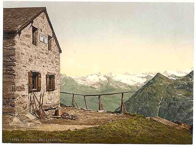 Vintage Laugkofigruppe  Pragerhutte Tyrol A4 Photo Print