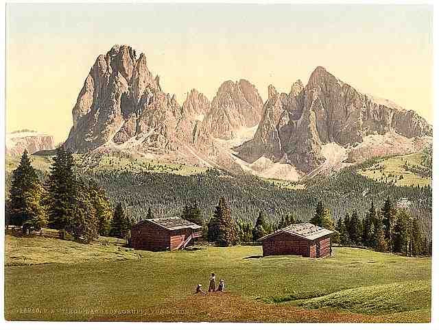 Vintage Laugkofigruppe Tyrol A4 Photo Print