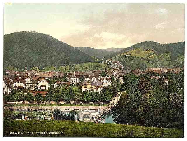 Vintage Lauterberg and Weinberg Hartz A4 Photo Print