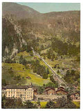 Vintage Lauterbrunnen Valley III Bernese Oberland A4 Photo Print