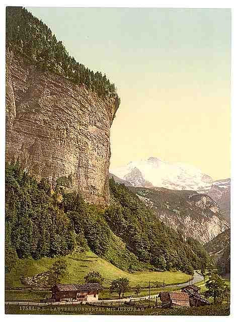 Vintage Lauterbrunnen Valley VII Bernese Oberland A4 Photo Print