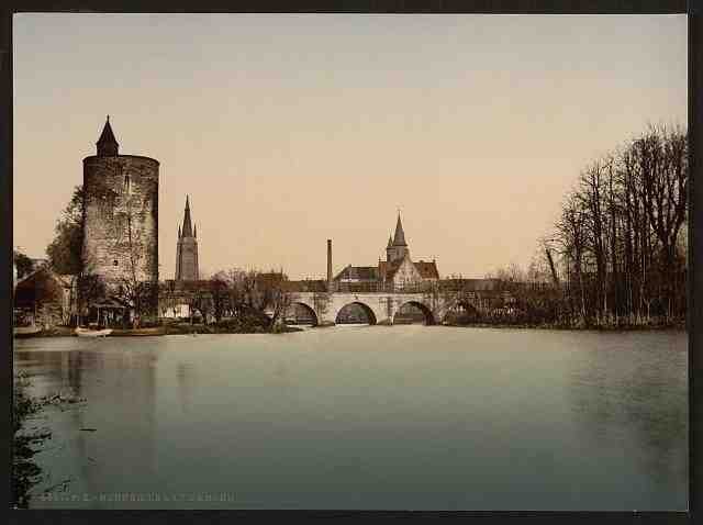 Vintage Le Lac dAmour Bruges A4 Photo Print
