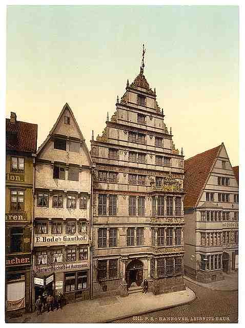 Vintage Leibnitz House Hanover Hanover A4 Photo Print
