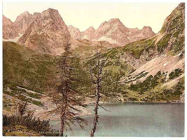 Vintage Lermoos the Seebensee Tyrol A4 Photo Print