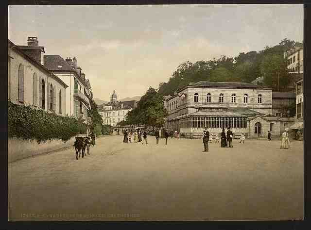 Vintage Les Thermes Bagneres de Bigorra Pyrenees A4 Photo Print