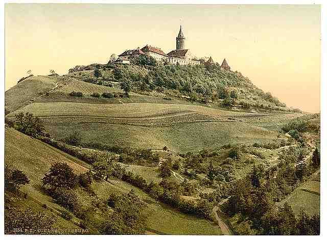 Vintage Leuchtenburg Thuringia A4 Photo Print