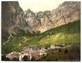 Vintage Leukerbad Valais Alps of A4 Photo Print