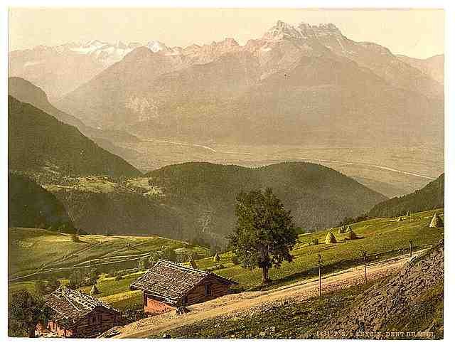 Vintage Leysin Nand Canton A4 Photo Print
