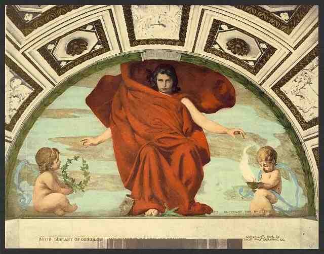 Vintage Library of Congress Melpomene A4 Photo Print