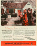 Vintage Life Insurance 1 1950s Vintage Retro Advert Poster