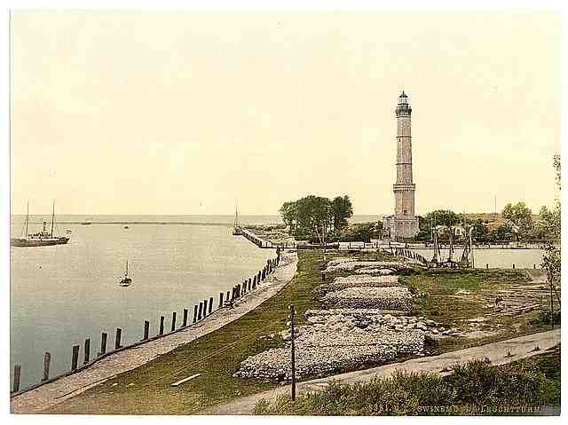 Vintage Lighthouse Swinemunde Pommeraina A4 Photo Print