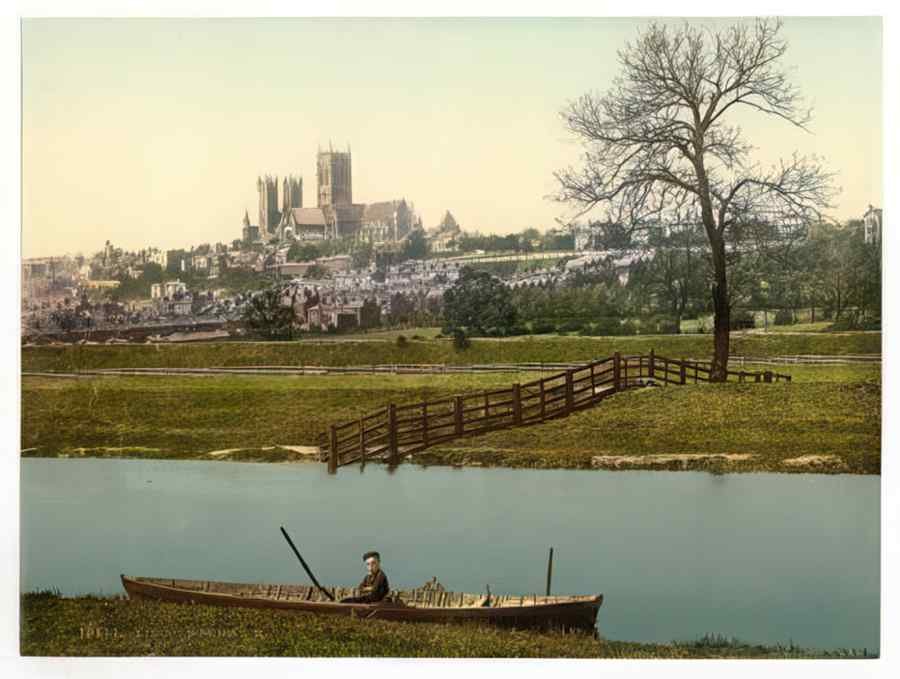 Vintage Lincoln From S E Lincoln England A4 Photo Print