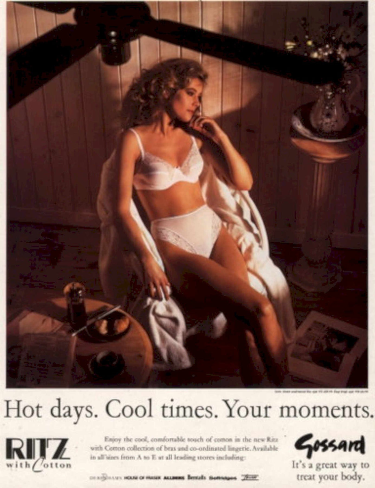 Vintage Lingerie Ritz 1980s Vintage Retro Advert
