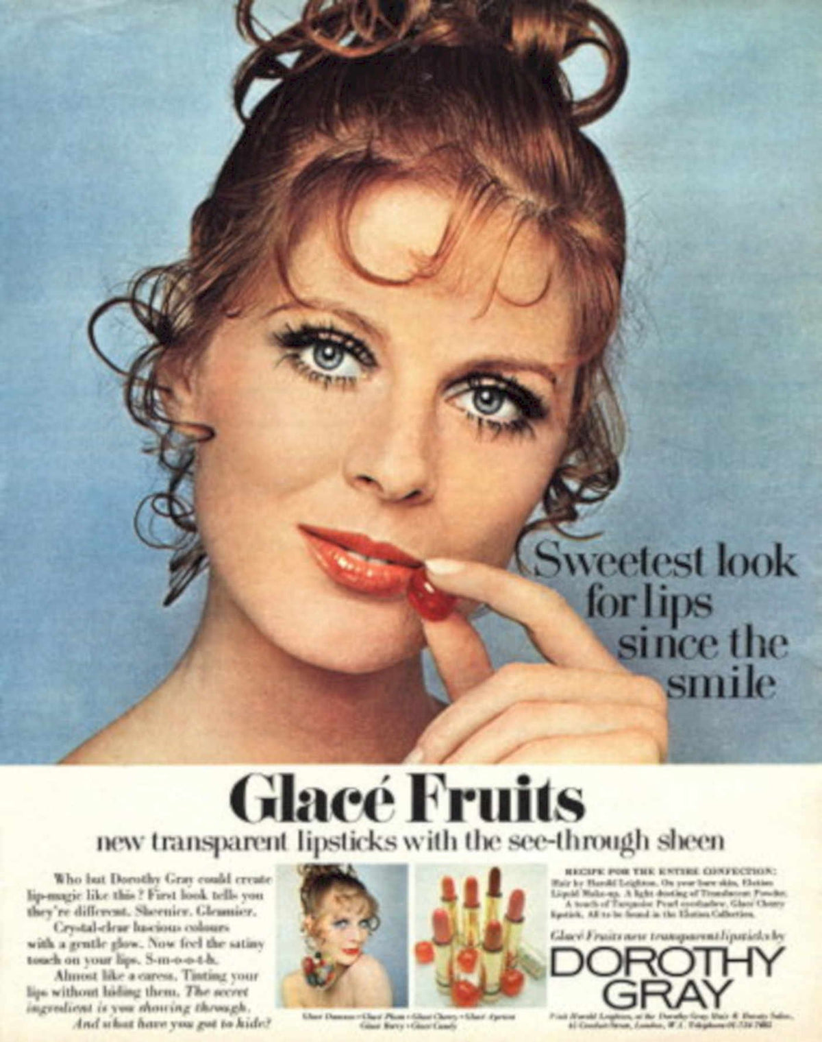 Vintage Lips Fruits 1960s Vintage Retro Advert