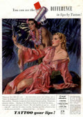 Vintage Lipstick Southseas 1950s Vintage Retro Advert Poster