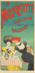 Vintage Liqueur Dessert Vintage Retro Advert Poster