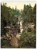 Vintage Little Kohlbach Riesen waterfall A4 Photo Print
