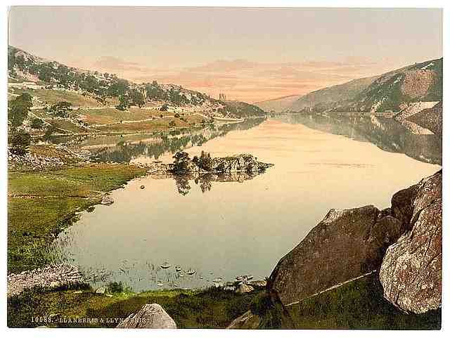 Vintage Llanberis and Lyn Peris A4 Photo Print