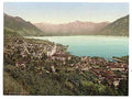 Vintage Locarno general view I Tessin A4 Photo Print