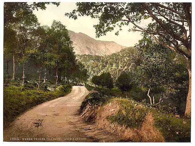 Vintage Loch Katrine Where Twines the Path Trossachs A4 Photo Print