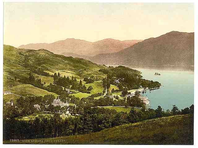 Vintage Loch Lomond from Tarbet A4 Photo Print