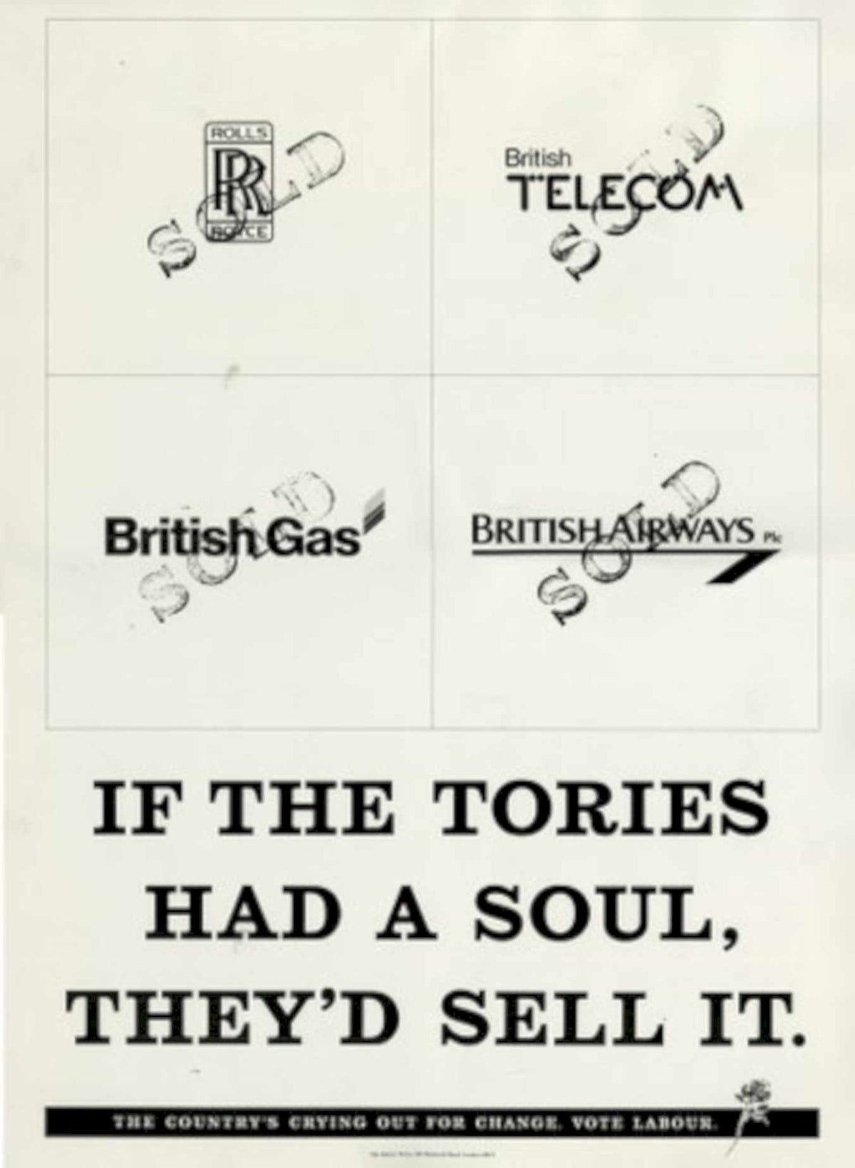 Vintage Logos Labour 1980s Vintage Retro Advert