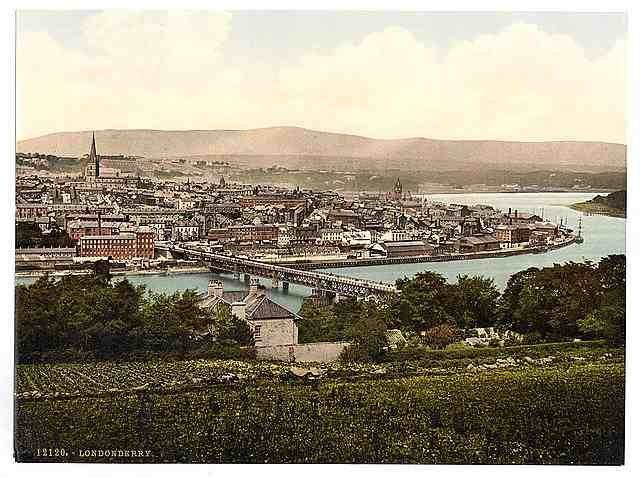 Vintage Londonderry County Derry A4 Photo Print