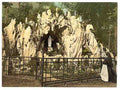 Vintage Lourdes Grotto  Lake Lucerne A4 Photo Print