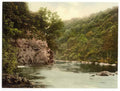 Vintage Lovers Leap Holne Chase Dartmoor England A4 Photo Print