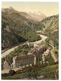 Vintage Lower Engadine Tarasp Grisons A4 Photo Print