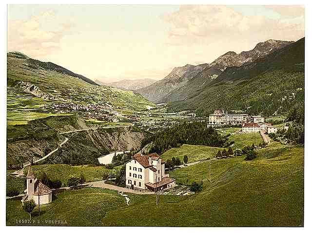 Vintage Lower Engadine Vulpera Grisons A4 Photo Print