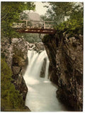 Vintage Lower Fall Glen Nevis Fort William Scotland A4 Photo Print