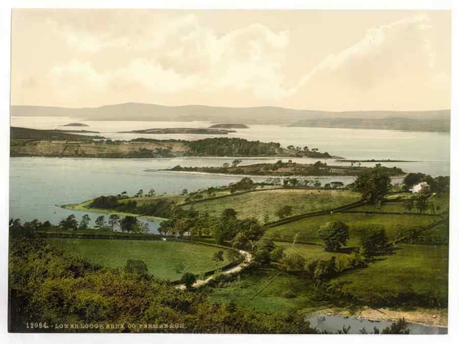 Vintage Lower Lough Erne County Fermanagh Ireland A4 Photo Print