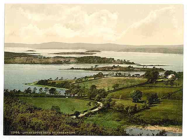 Vintage Lower Lough Erne County Fermanagh A4 Photo Print