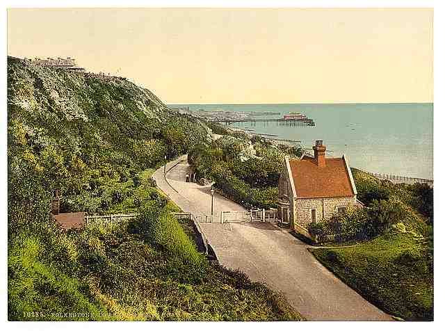 Vintage Lower Sandgate Road Folkestone A4 Photo Print