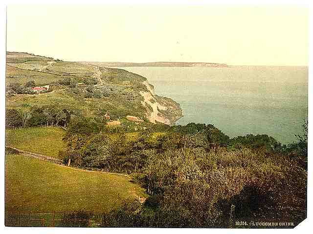 Vintage Luccombe Chine Isle of Wight A4 Photo Print